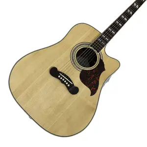 Acoustic guitar, solid spruce top, pickup, rosewood fingerboard and back panel chibson
