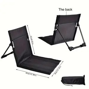 Portable Folding Camping Chair with Backrest Compact Lightweight Outdoor Chair Carry Bag for Beach Garden Outdoor Lawn Travel