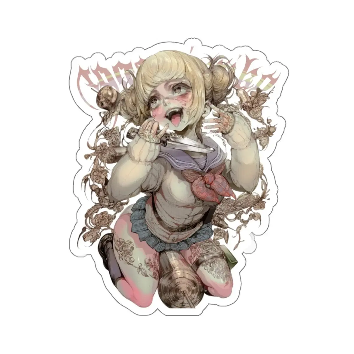 My Hero Academia Toga Himiko Stickers, Anime Art Inspired, Boku no Hero Academia