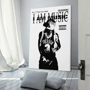"I Am Music" Album Cover Art Poster - Stylish Trap Music Wall Art Canvas Print - Street Aesthetic Decor - A Gift for Hip-Hop Fans