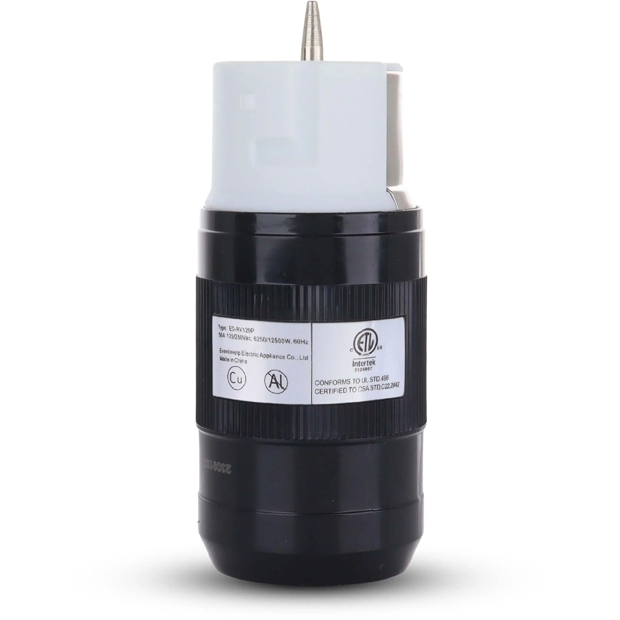 Shopcorp 50 Amp Generator Plug (Female) | CS6364 Twist Lock RV Connector, 125/250V, 12,500W | CSA Certified