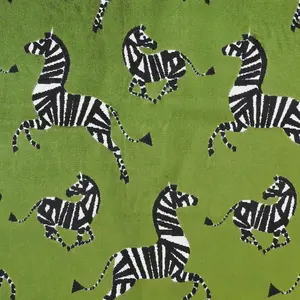 Amber Zebra Green Pillow