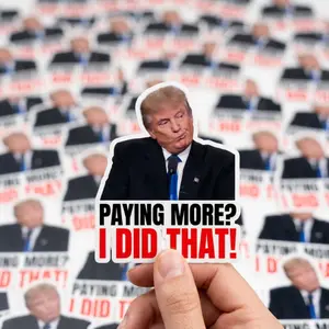 100 PCS I Did That Trump Sticker, Trump gas pump stickers, Political Humor Vinyl Decals