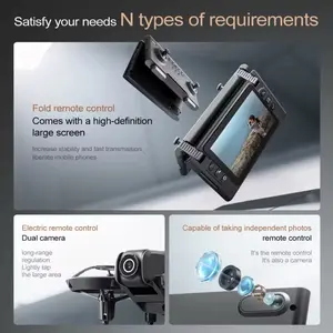 Drone with big screen remote