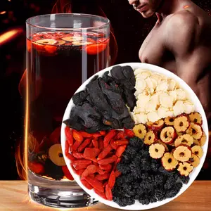Kidney Tea Formula Ginseng Five Treasure Tea Natural Chinese Traditional Herbal Ginseng Five Treasures Kidney Detox Cleanse Teabag for Men Women 100g(5g*20bags)