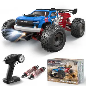 1/16 RC Cars 45 KPH , 4WD All Terrain Remote Control Car, Offroad RC Truck with 2 Batteries, 60 Min Playtime, 4X4 Hobby Grade RC Vehicle for Teens & Adults