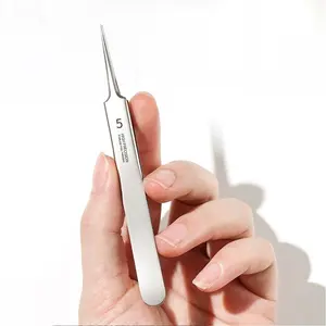 Precision Stainless Steel Non-Magnetic Tip Tweezers Set, Multi-Function Professional Industrial Tool for Jewelry Making Craft Accessories Electronics Welding Laboratory Research, Strong Durable Equipment