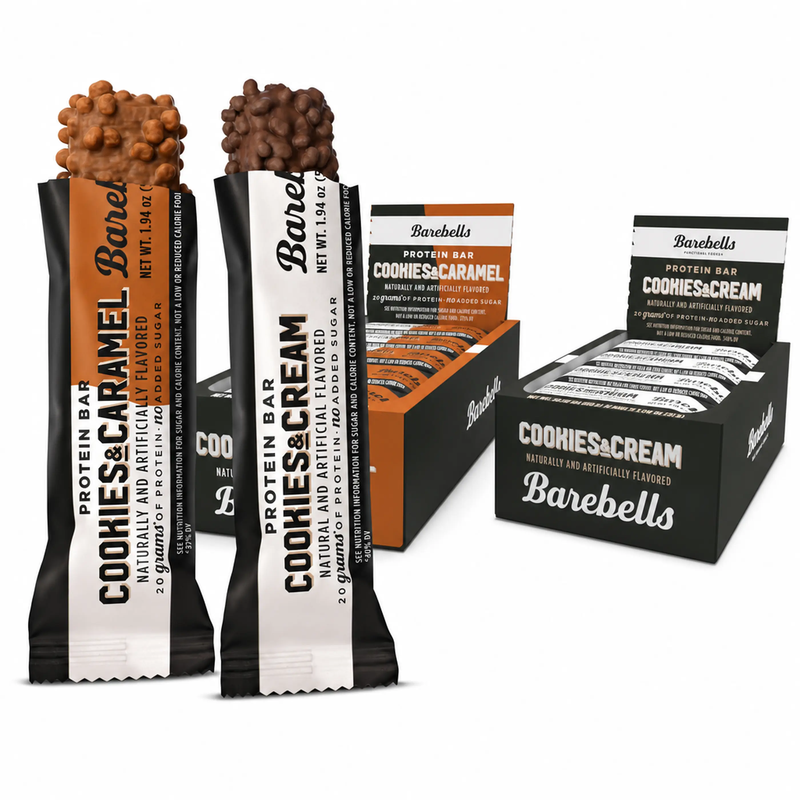 Barebells Cookies and Cream & Cookies and Caramel - Protein Bar Bundle