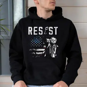 RESIST Freedom hoodie, US National Liberty Protest TShirt, Bernie Sanders Resist Shirt, Rage Against The Machine, unisex, Simple