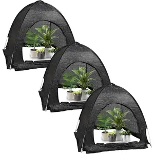3 count 70% Garden  Shade Tent, 33.5"x35.5"x31.5" UV Resistant Pop Up Sun Shade Netting, Protective  Cover for Outdoor Vegetable Fruit, Easy Setup Net to Keep  &  Out