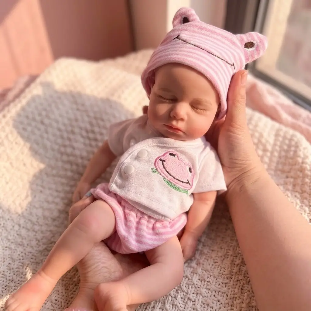13-Inch Silicone Loulou Soft Dolls for Girls, Handmade High-Quality Painted Collectible, Mouth Compatible with Baby Bottle, Perfect Gift, Dolls Gifts