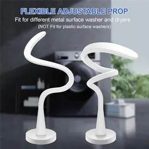 Upgraded Front Load Washer Door Prop, Easy to Use and Bend Washing Machine Door Prop Open, Keep Your Washer Open Or Ajar to Prevent Odors, White