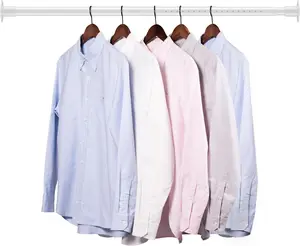 Closet Rod 17-96 Inch Heavy Duty Closet Rods Hanging Clothes Adjustable Clothes Hanging Rod White Closet Rod Wardrobes or Closet