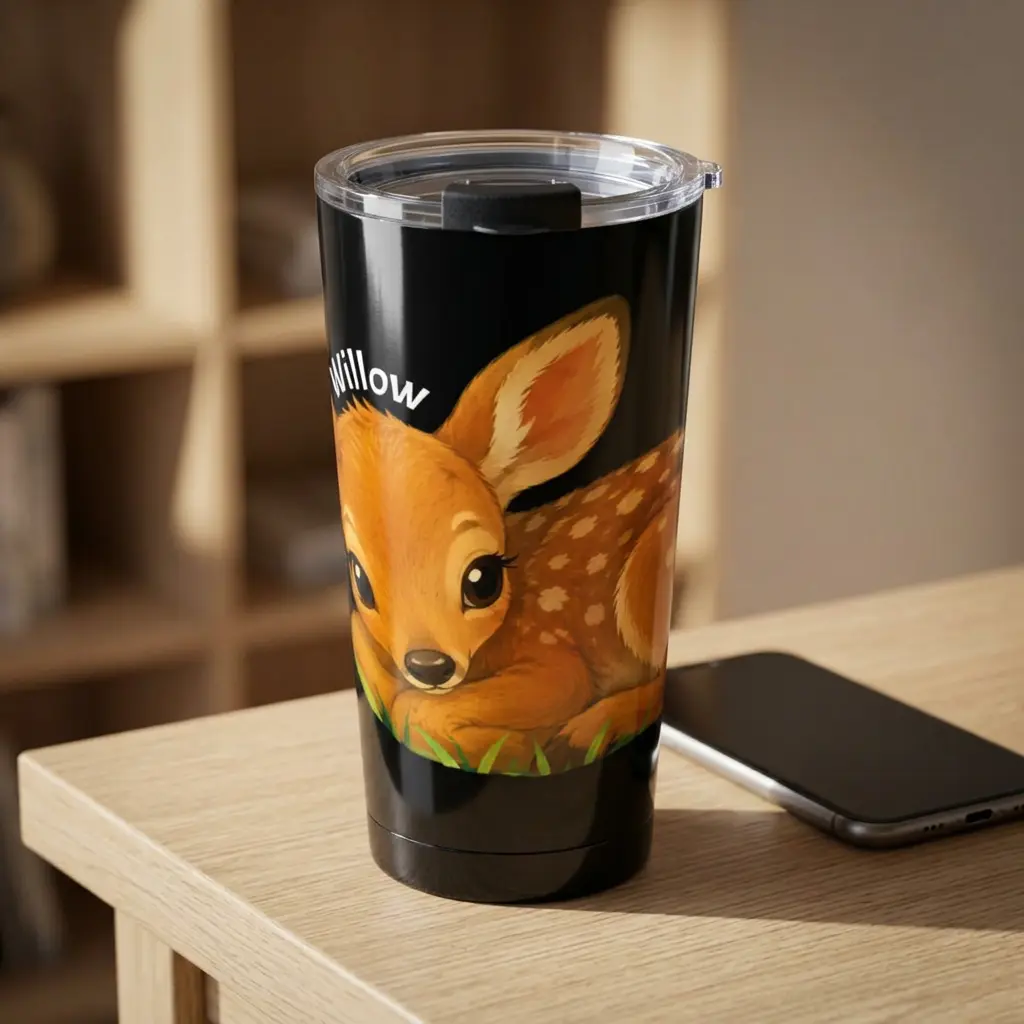 Willow the Fawn Tumbler 20oz | Snuggle Friends Collection