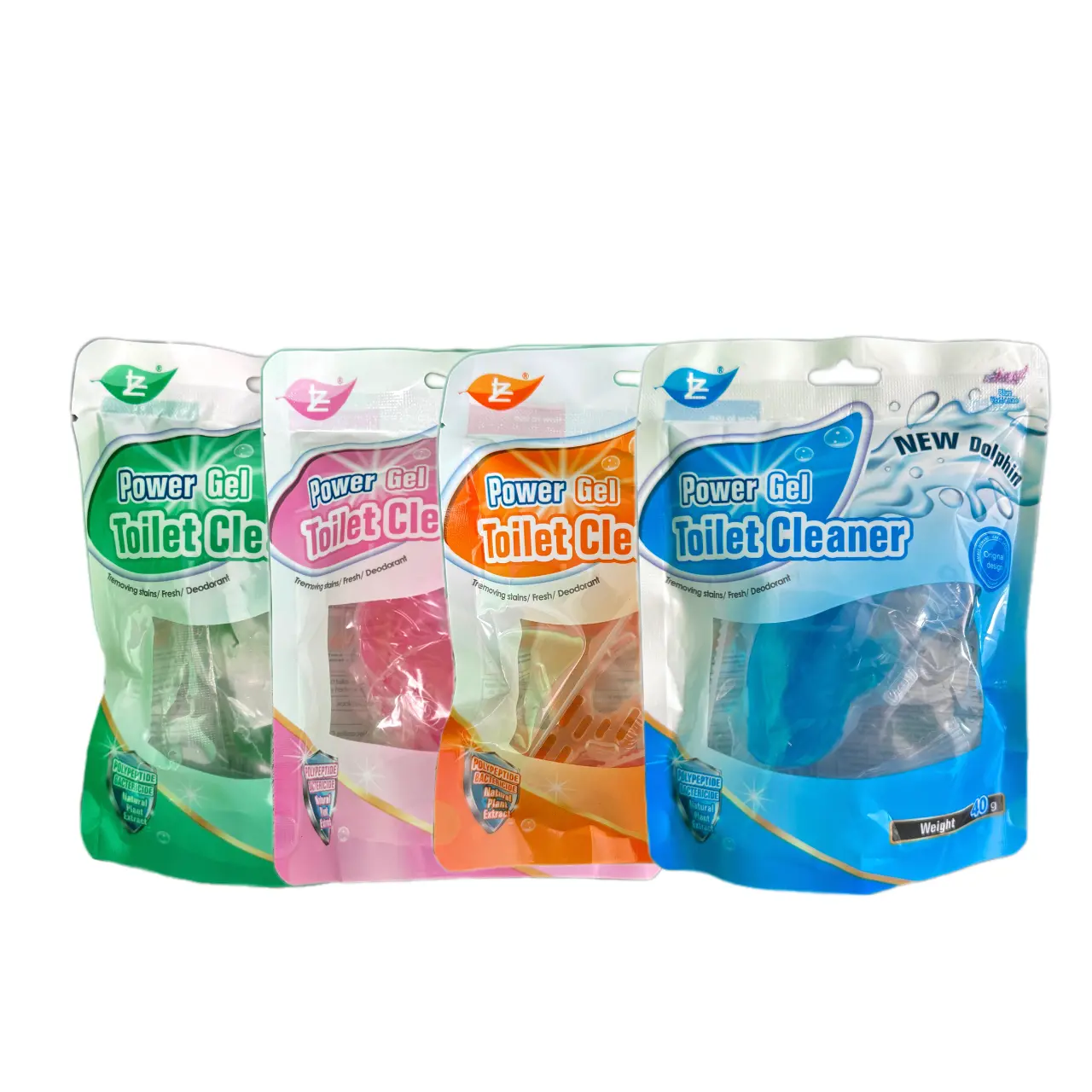Suspended Dolphin Toilet Gel Magic Cleaner for Bathrooms and Toilets Fresh Fragrance Automatic Odor Removal Scent Retention Four Packs