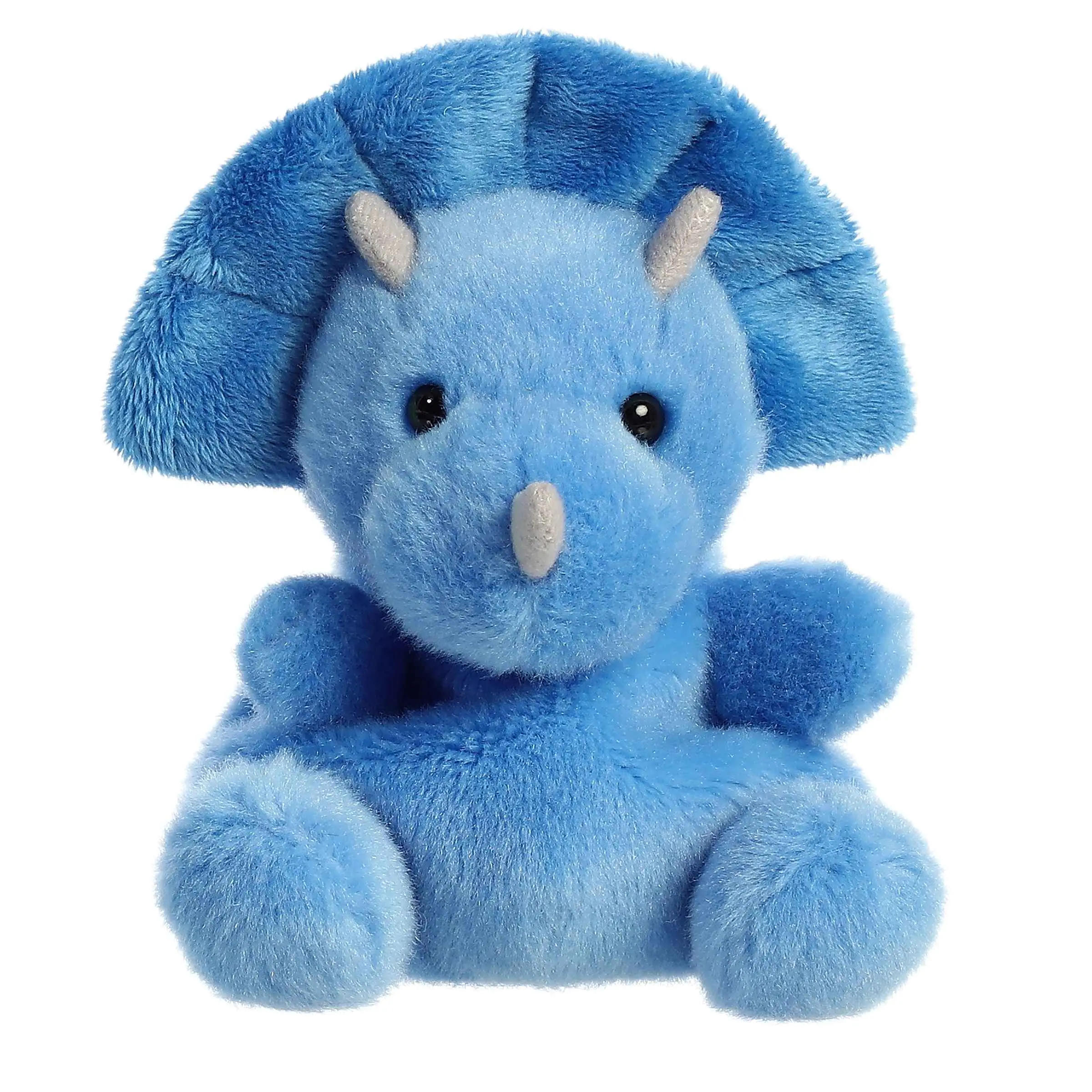 Palm Pals Adorable Tank Triceratops 5 inch Blue Mini Soft Plush Collectable Stuffed Animal Palm Pals Adorable Tank Triceratops 5 inch Blue Mini Soft Plush Collectable Stuffed Animal
