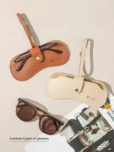 Portable Eyeglasses Storage Bag, Travel Essentials, Anti-Loss Design, Ideal for Shopping & Business Trips, Random Pattern, Portable Sunglasses Organizer