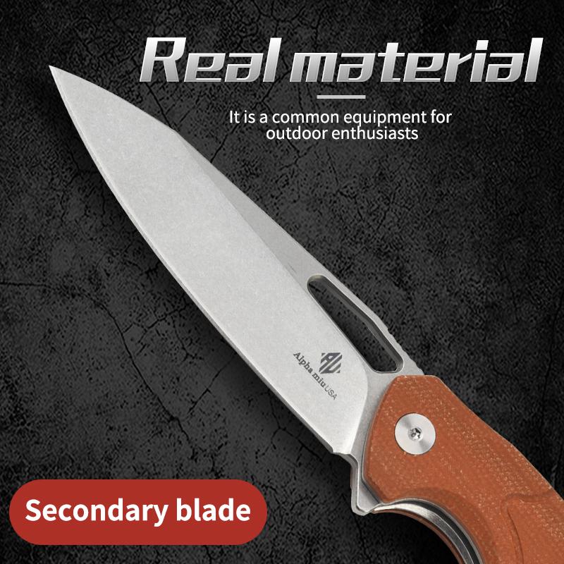 [Baipi] High-end outdoor multi-functional tactical knife, portable knife folding knife G10 non-slip handle N690 stainless steel material, anti-corrosion and wear-resistant high-performance household outdoor multi-functional folding knife