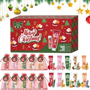 Christmas Gift Set 10 Pack Includes Assorted Lip Balms Hand Creams Greeting Cards Gift Bags and Party Favors Perfect for Women Exceptional Quality