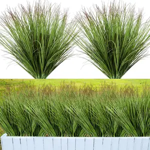 48 count Faux Grass  Artificial Shrubs Wheat Grass   Greenery Faux Weed Artificial Tall  for Outdoor Indoor  Window Decor
