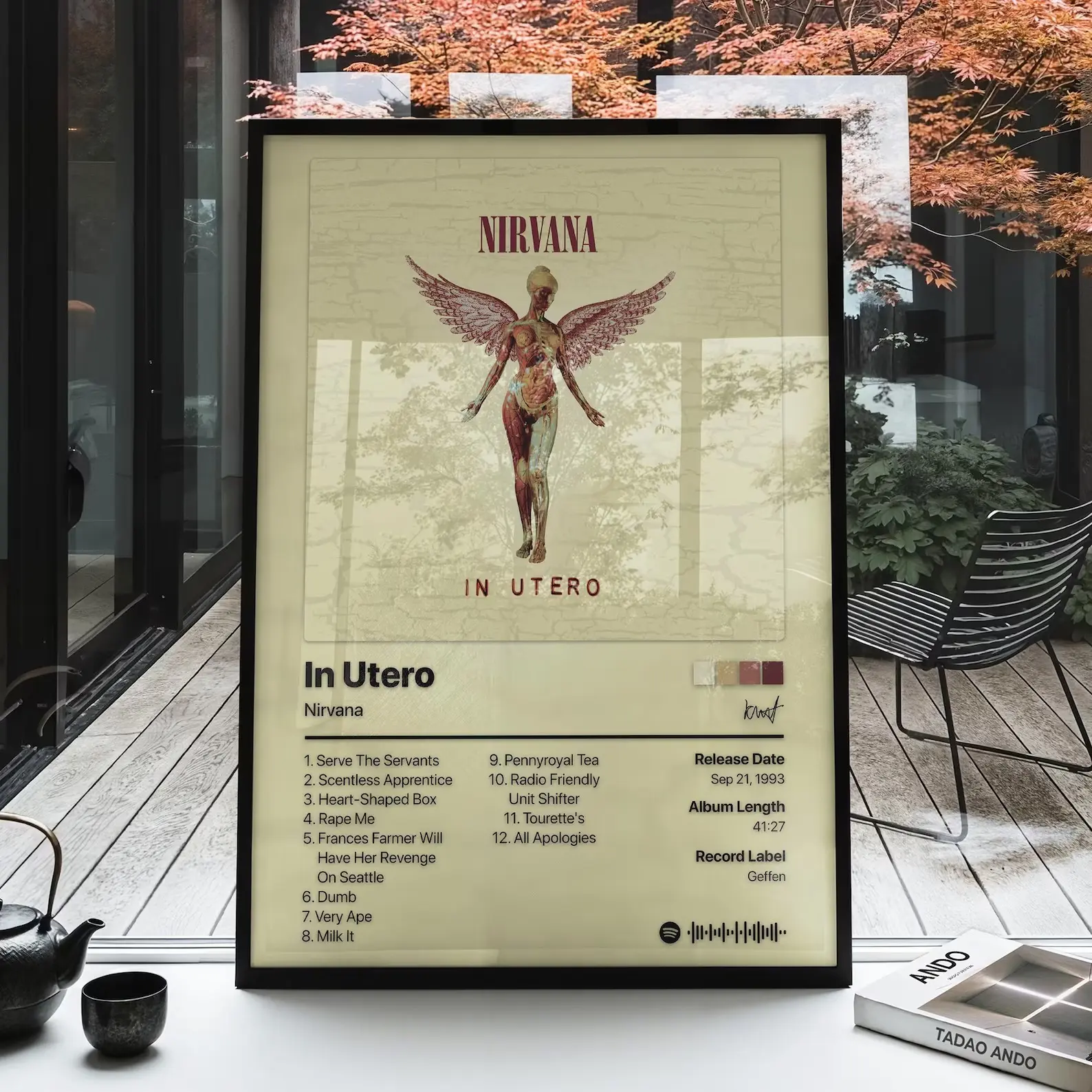 Nirvana In Utero Album Cover Poster  - Alternative Rock Wall Art - Grunge Room Decor - Music Gift for Fans Mikołaj Nowak
