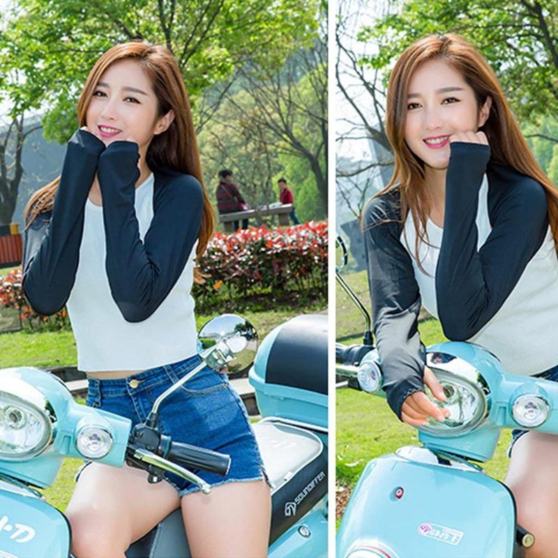 4-piece Set of UV Protection Sun Protection Cooling Capes, Elastic Compression Arm Sleeves, Golf Sports Summer Cooling Sleeves, Sun Protection Cooling Capes, Ice Silk, Sleeves