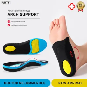 Urtt High Arch Support Inserts Heavy Duty Support Pain Relief Thick Orthotics Insole,220+ lbs Plantar Fasciitis Relief High Arch Support Insoles for Women Men, Flat Feet, Shoe Inserts with Cushion Absorbs Shock  Plantar Fasciitis Insoles Gel Cushion soles