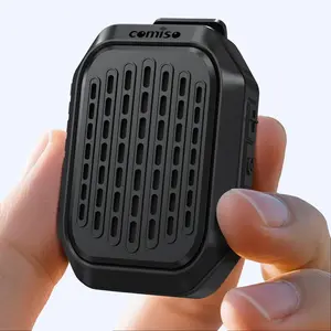 Comiso Wearable Bluetooth Speakers Clip-On Portable Mini Bluetooth Speaker with Built-in Mic for Hands-Free Music and Calls Waterproof Up to 10 Hours Playtime Small Wearable Clip On Non-Magnetic
