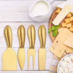 4 Cheese Knives Set - Cheese Knife,Cheese Fork,Cheese Slicer,Butter Knife - Mini Premium Stainless Steel Cheese Knife Set - Cheese Knives for Charcuterie Board - Charcuterie Boards Accessories - Home Improvement.