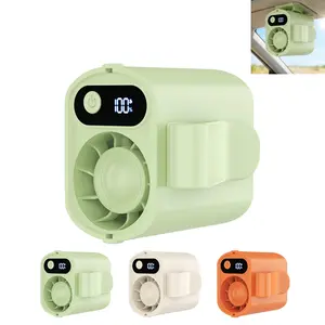 2026 Mini Car Clip-on Fan with LED Display, Multiple Wind Speeds, Portable Personal Fan Suitable for Cars, Workplaces, Camping, and Other Occasions.
