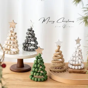 New Christmas Decoration Creative Nordic Wooden Tree Desktop Ornament, Festive Home Decor, Unique Holiday Gift Idea