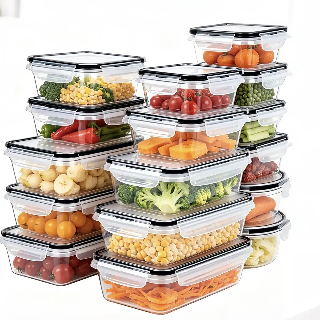 40-Piece BPA-Free Food Storage Container Set (20 Containers + 20 Lids) | Airtight Leakproof Meal Prep Containers | Microwave Dishwasher Freezer Safe | Stackable Kitchen Organizer