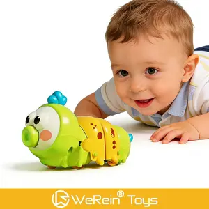 Spring-Loaded Fun Crawling Caterpillar Toy Educational Early Learning Plaything for Kids