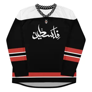 Arabic Palestine Hockey Jersey Long Sleeve Oversized