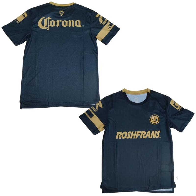 Trendy Soccer Jersey 2025 - Camiseta Deportivo Toluca 2024-2025 Third Soccer Jeresy Black-Gold