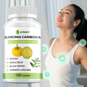 Airboy Dietary Capsules support your health. 120 capsules. 6-in-1 extracts including Garcinia Cambogia, Green Tea, Arjuna, Garlic, Turmeric, and Black Pepper.