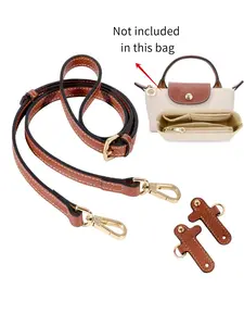 DIY crossbody bag accessory, adjustable shoulder strap, suitable for Le Pliage mini bag, modified handbag, no need for punching, easy to operate, hand-held or crossbody, included with handbag inner bag, Purse Shoulder Straps