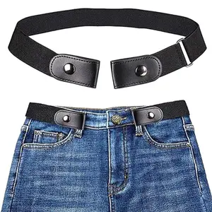 Elastic Waistband Belt for Men & Women, No Buckle Design, Comfortable Fit, Non-Intrusive Style, Perfect for Dresses & Jeans