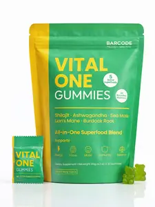 Vital One Gummies – All-In-One Daily Superfood Supplement with Shilajit, Ashwagandha, Sea Moss, Lion’s Mane & Burdock Root | Supports Energy, Focus & Overall Wellness | Vegan | 30-Day Supply