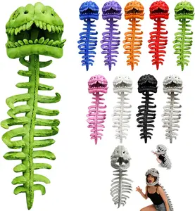 2026 New Dinosaur Skeleton Costume, 3D Spinosaurus Skull Mask & Plush Spine, for Dress-Up Play #HHW