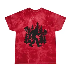 Bigfoot Gains Tie-Dye Tee (front logo + back design) – Discipline Club Shirt