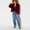 Women's Short Faux Fur Jacket - Wild Fable