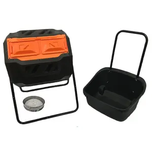 Genesis 42 Gallon Dual Composting Tumbler with Cart and Sifter