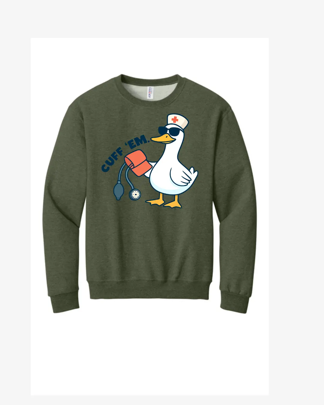 Cuff Em Graphic Crewneck Sweatshirt