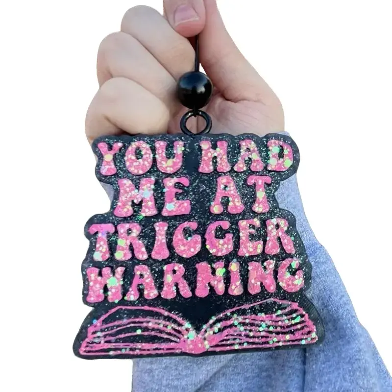 Bookish Freshie "You Had Me at Trigger Warning" - Perfect for Car or Book Nook, Unique Design freshies freshener