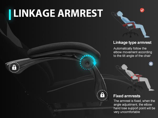 【Totally revamped!】 Better than ever! Gaming Chair Breathable Fabric Computer Chair with Pocket Spring Cushion, Ergonomic Computer Chair with Footrest, Lumbar Suppport