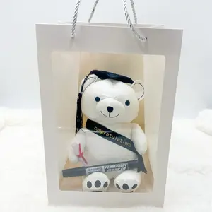 Graduation Autograph Teddy Bear with Markers Senior 2025 Gift Graduation Party Supplies