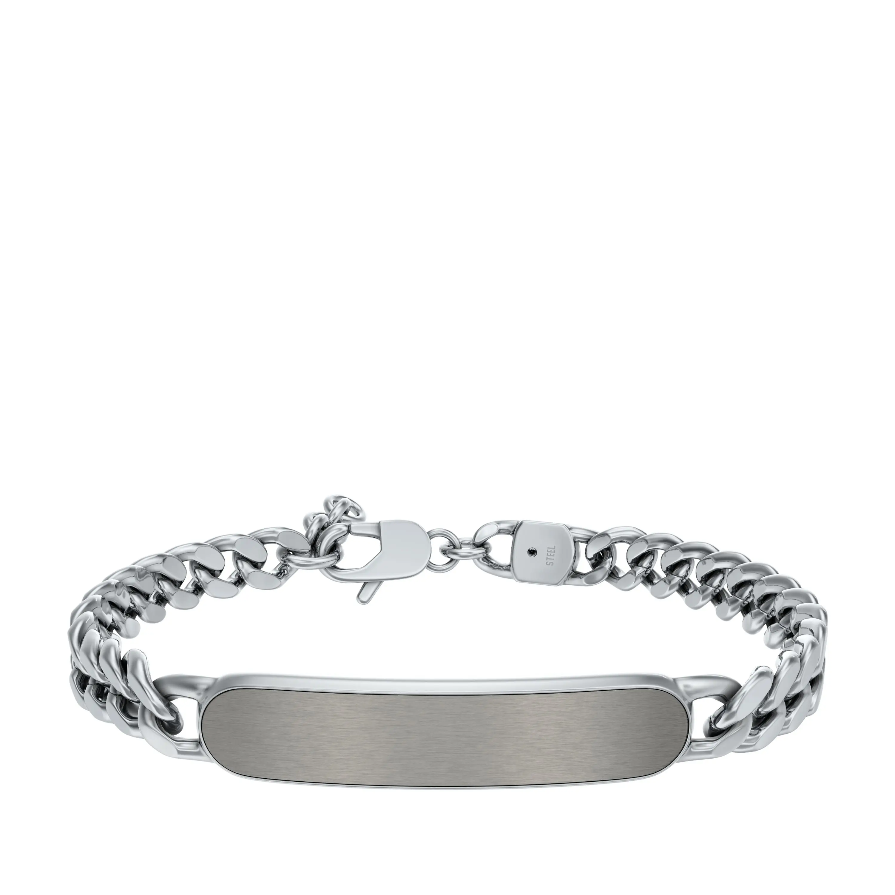 Fossil Men's Ellis Stainless Steel ID Bracelet