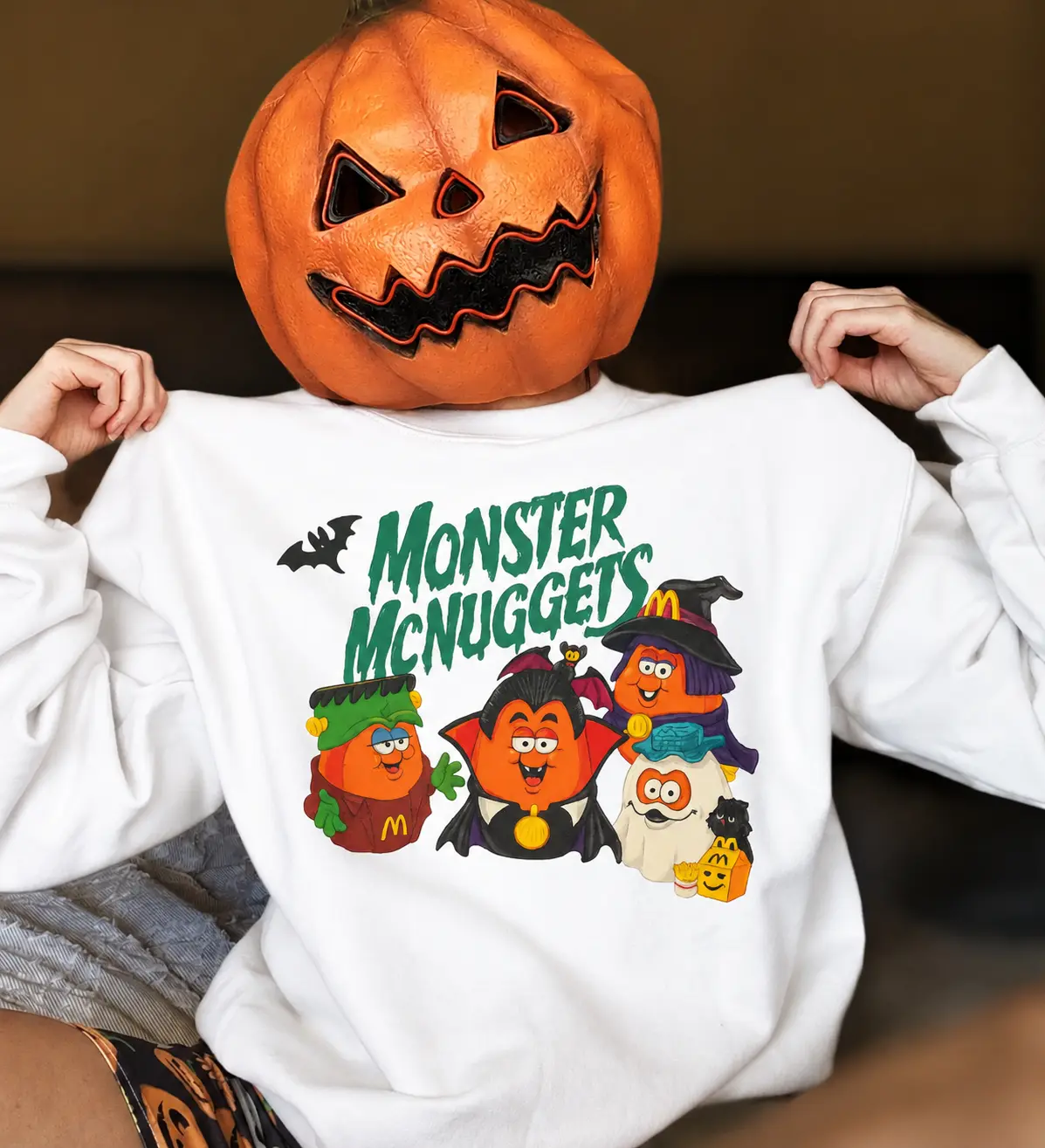 Vintage Halloween Nuggets Sweatshirt, 90s Monster Nuggets Shirt, Retro Halloween Sweatshirt, Halloween Nugget Shirt, Summerween Tee