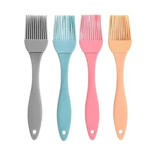 Food Grade Silicone Oil Brushes Set of 3/4, Heat Resistant BBQ Brushes, Non-Stick Sauce Applicator, Ergonomic Handle Kitchen Tools, Barbecue Utensils